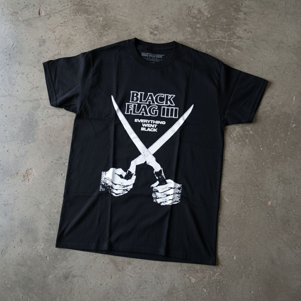 KAOS BAND OFFICIAL BLACK FLAG - EVERYTHING WENT BLACK