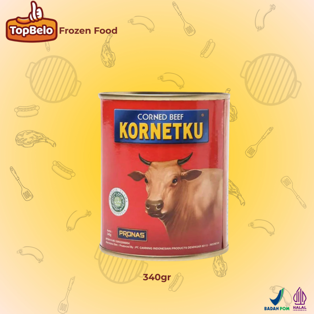 

Pronas Corned Beef Kornetku Bulan Can 340gr Daging Kaleng - Top Belo Store