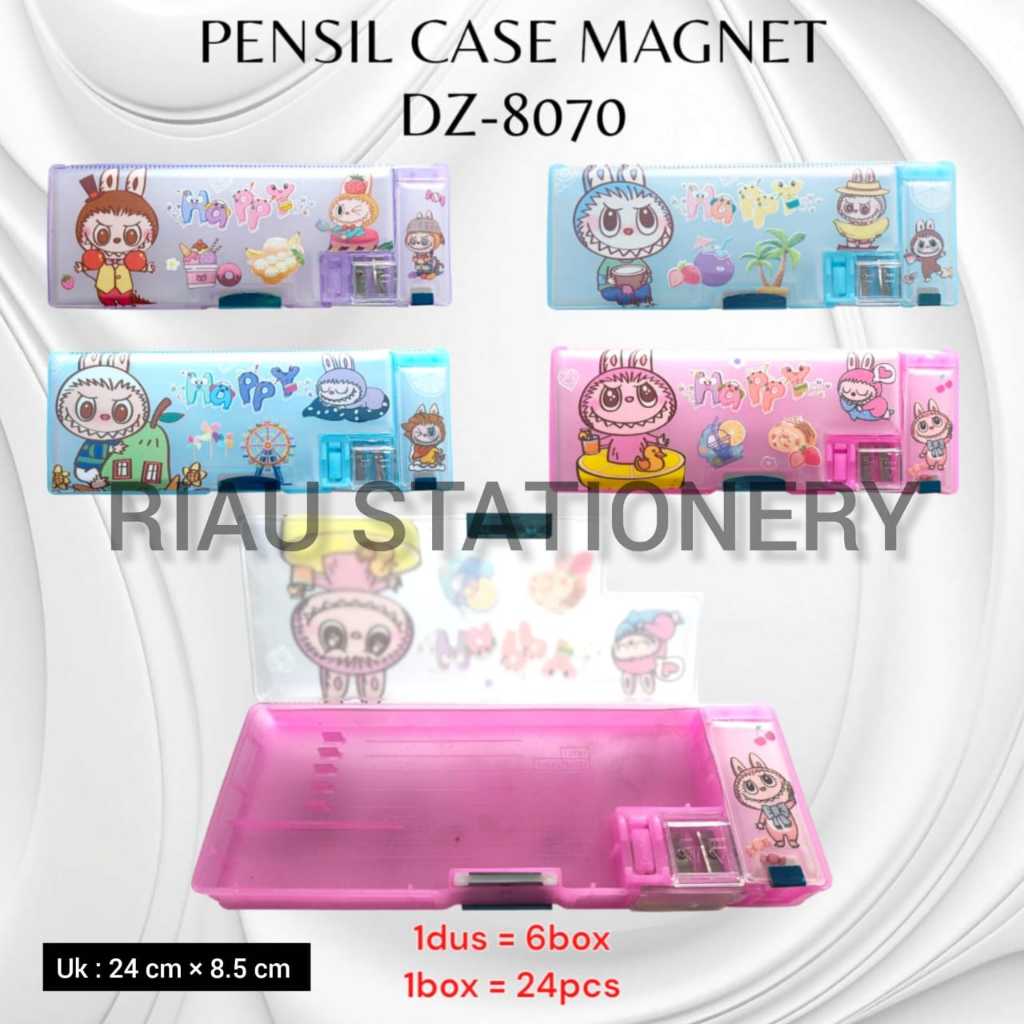 

Pensil case magnet DZ -8070 motif labubu / tempat pensil karakter lucu magnet