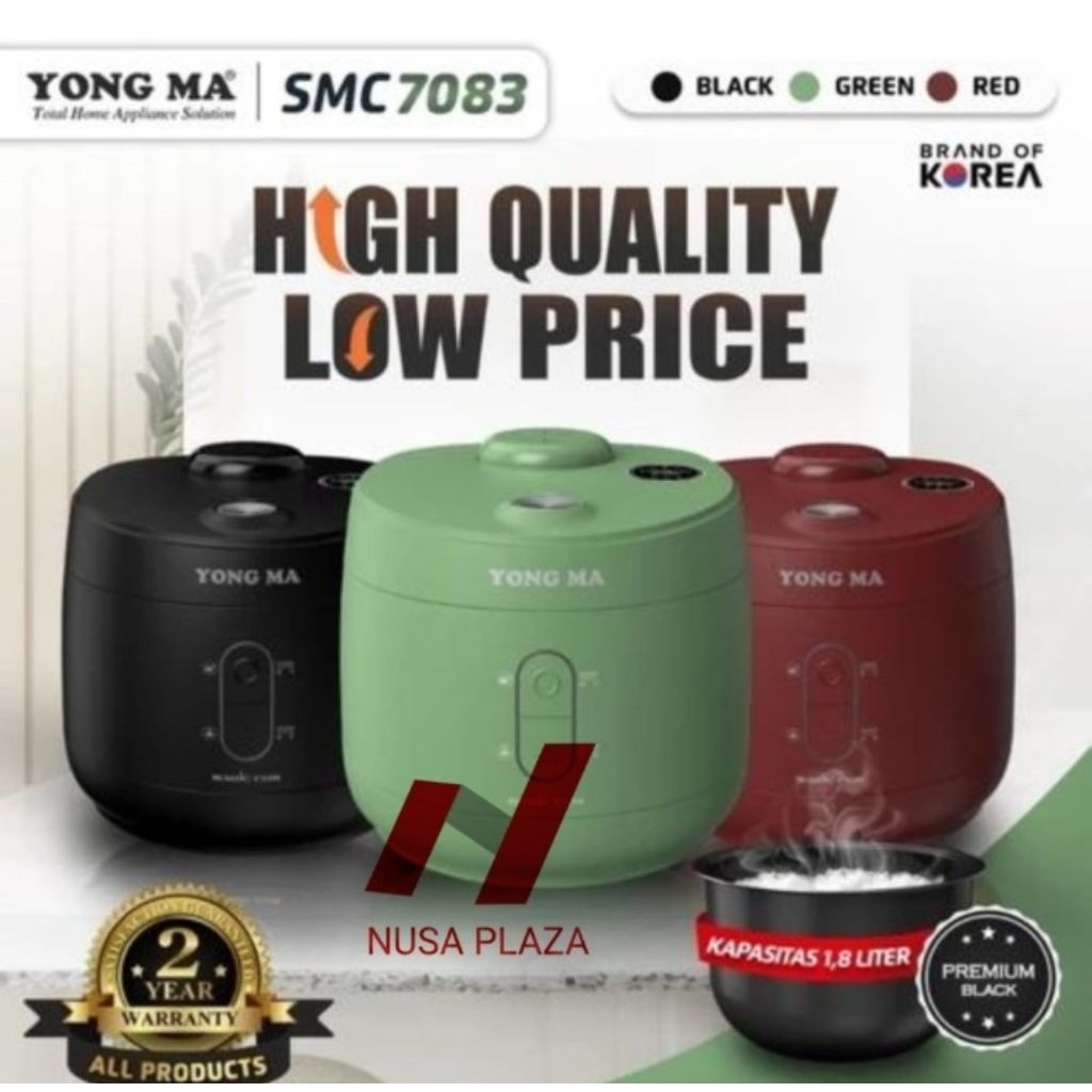 RICE COOKER YONG MA / YONGMA SMC-7083 1.8 Liter
