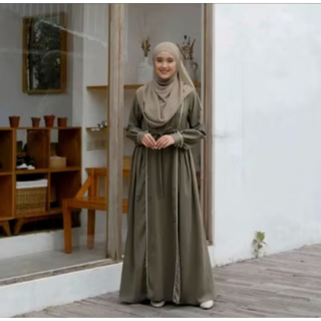 preloved gamis army shaqeena dress