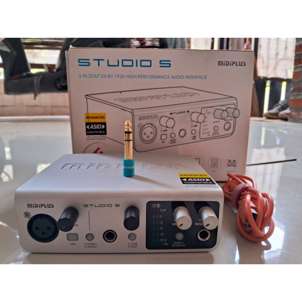 AUDIO INTERFACE /SOUNDCARD SECOND MIDIPLUS STUDIO S - 24bit 192khz High Audio Interface USB Soundcar