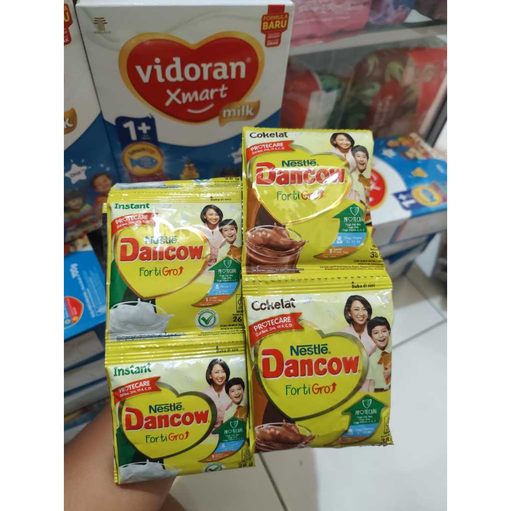 

DANCOW Fortigro Sachet Isi 10 rasa coklat dan vanilla