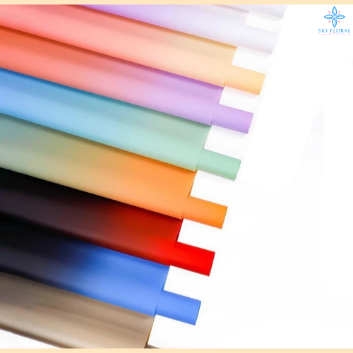 

Kertas Buket cellophane gradient Flower Wrapping Paper Florist KB6183