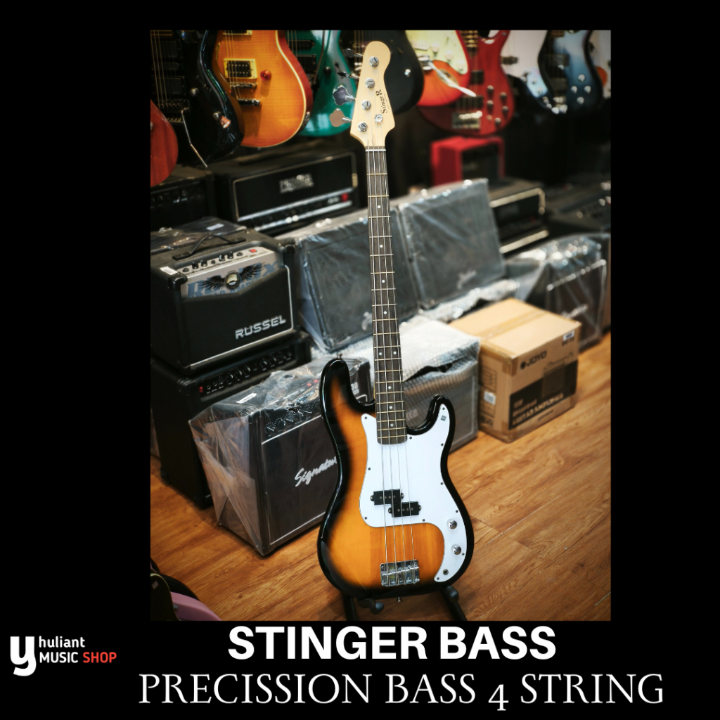 Stinger SPB10 Bass Elektrik 4 String Passive Bass Original Made In China Second Oke