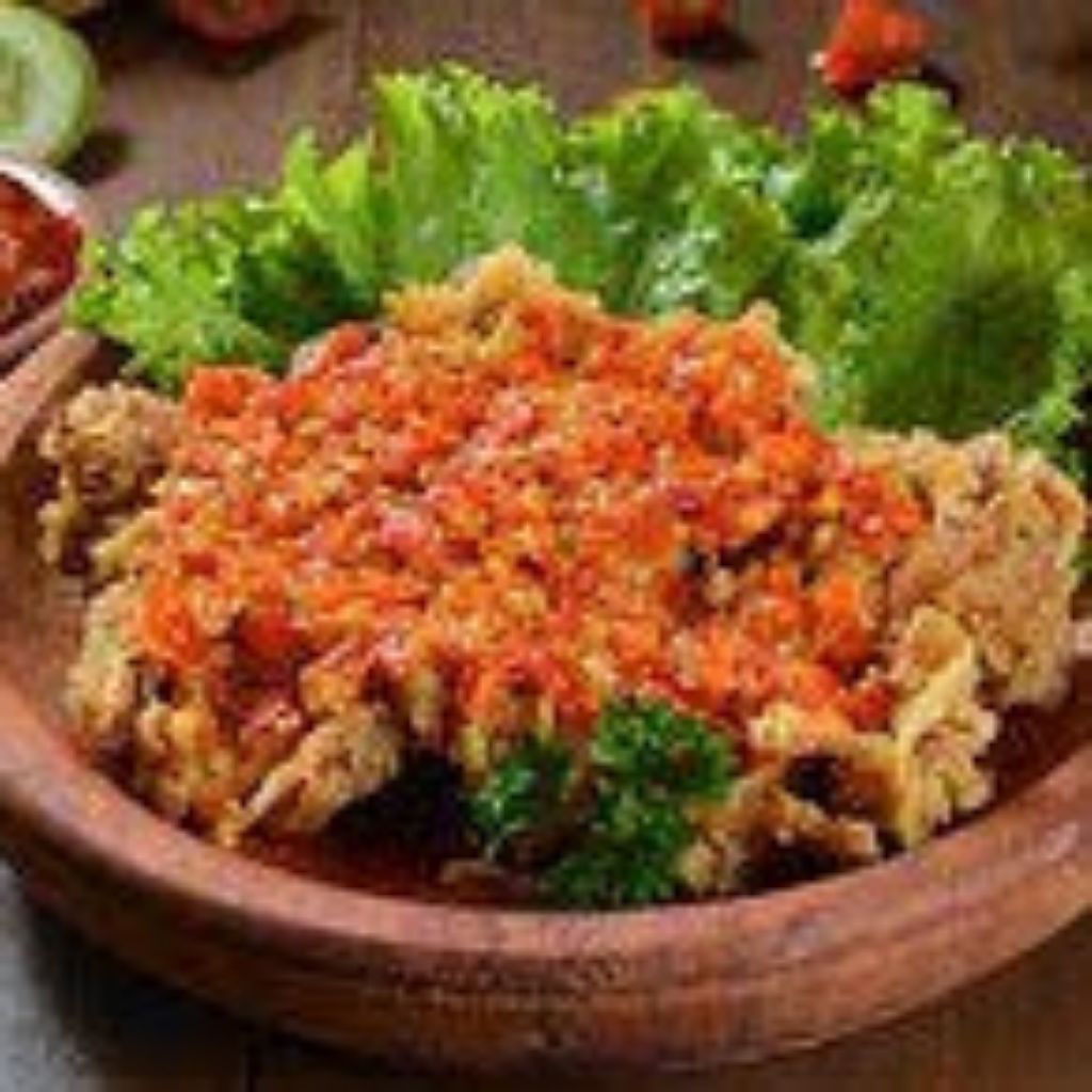 

ayam geprek (tanpa nasi)