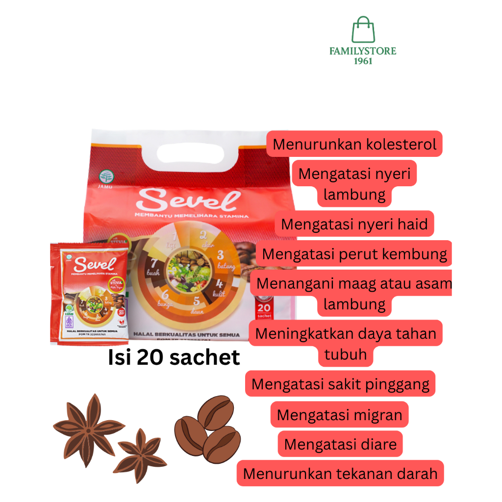

HNI SEVEL KOPI POUCH BESAR ISI 20 SACHET