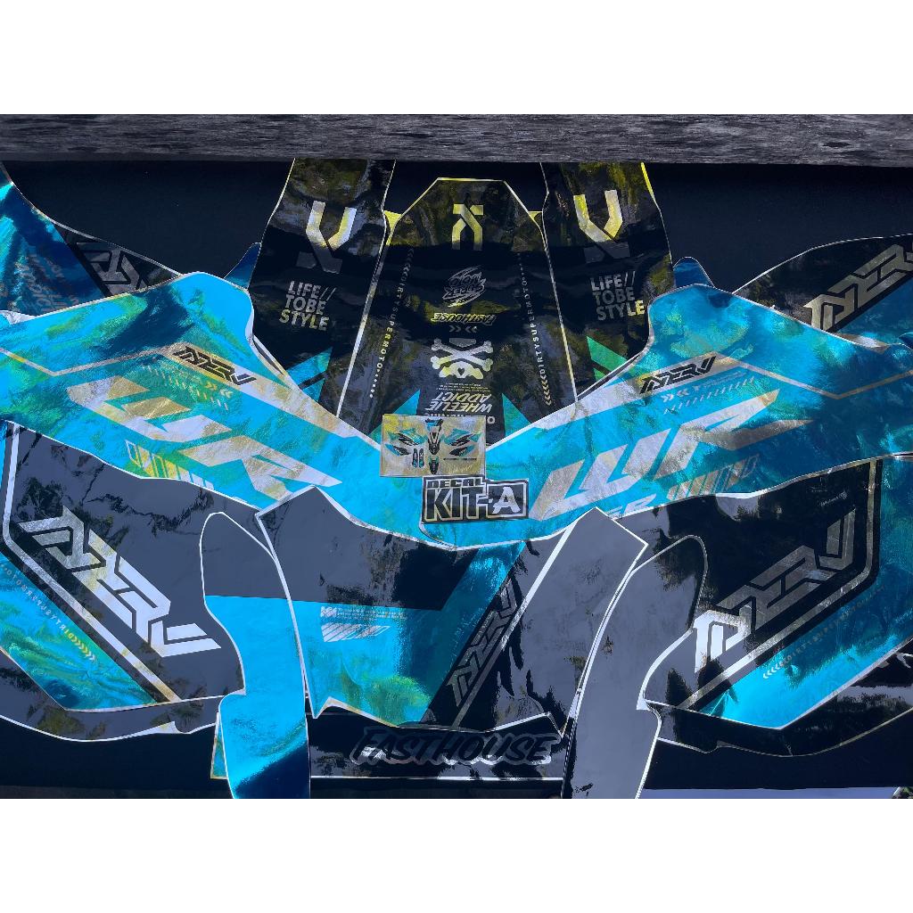 Decal Yamaha WR155 Stiker wr 155 Decal crome biru candy hitam supermoto full body custom