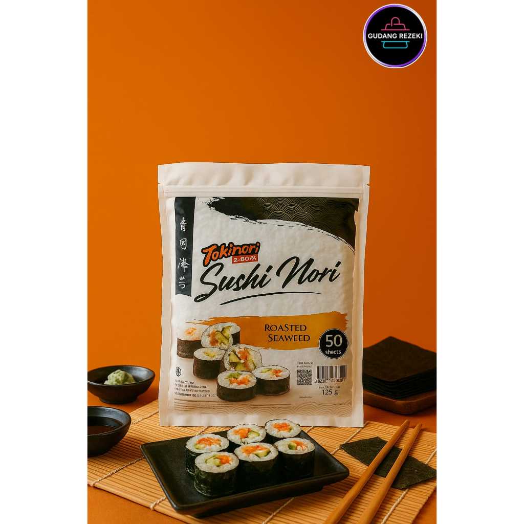 

Tokinori Sushi Nori Seaweed Rumput Laut 50 sheets/lembar