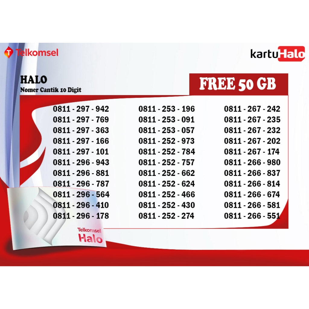 NOMER CANTIK 10 DIGIT TELKOMSEL PUNYYA