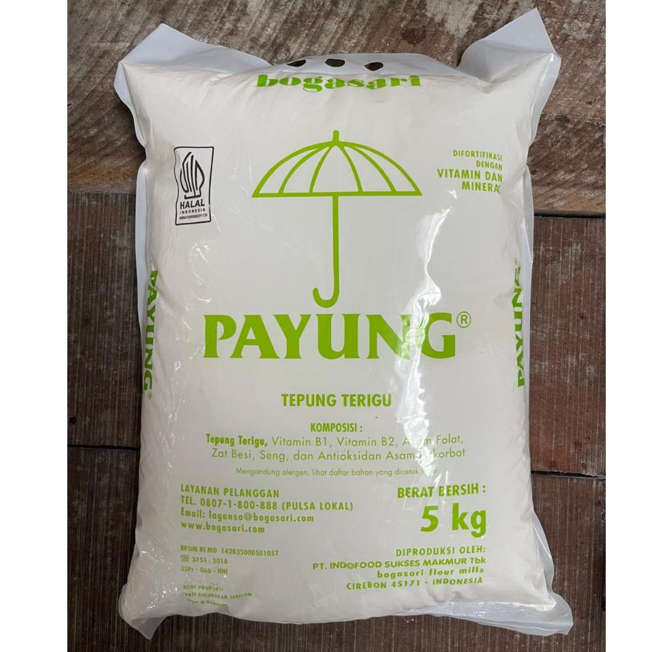 

Tepung Terigu Bogasari Payung 5kg