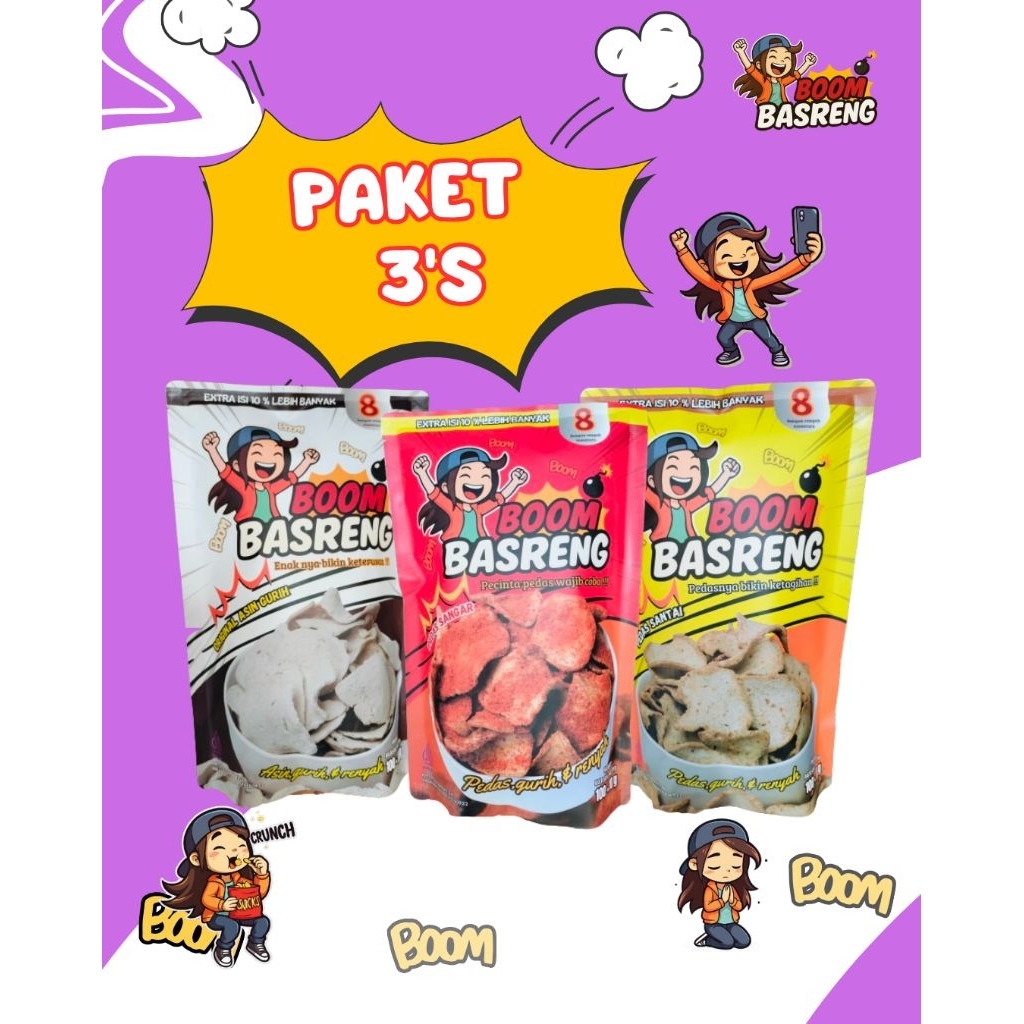 

Basreng pedas boom basreng 3's ( bebas request variant)