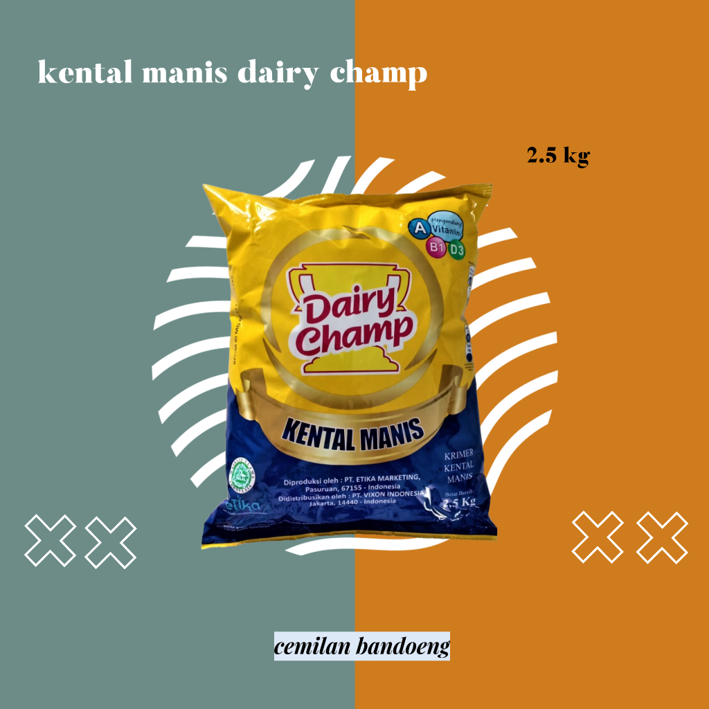 

krimer kental manis dairy champ kemasan 2.5 kg