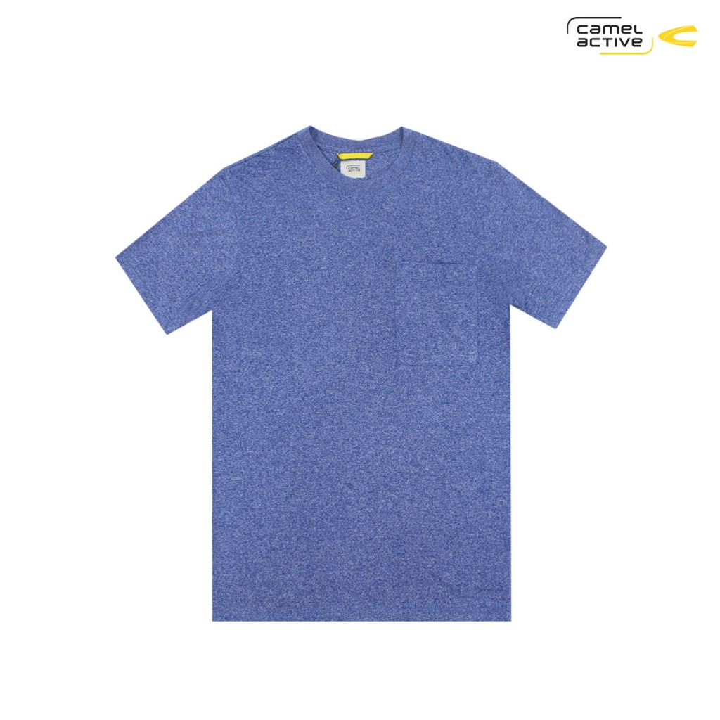camel active Men's CVC Siro Fancy T-Shirt with Pocket