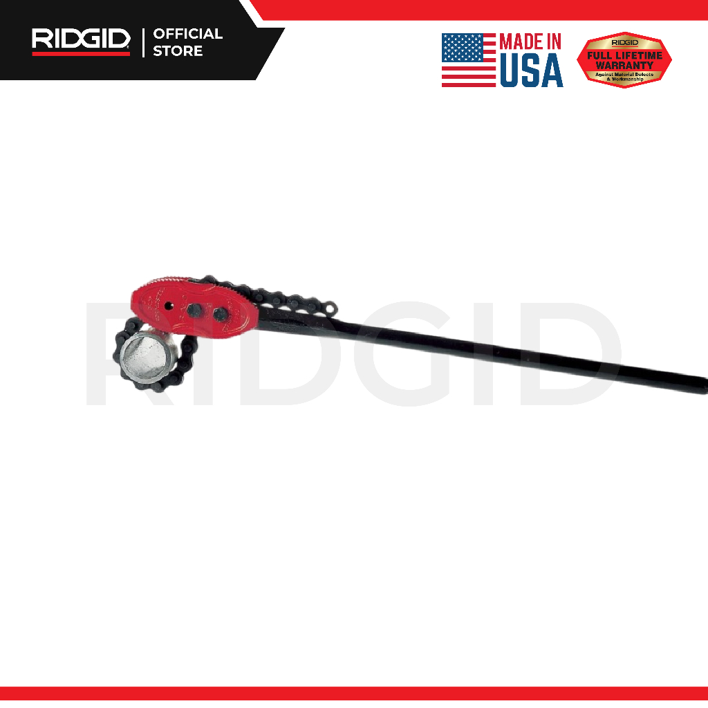 RIDGID Chain Tong Pipe Wrench Double End - 3233 1-6 Inch - 92675