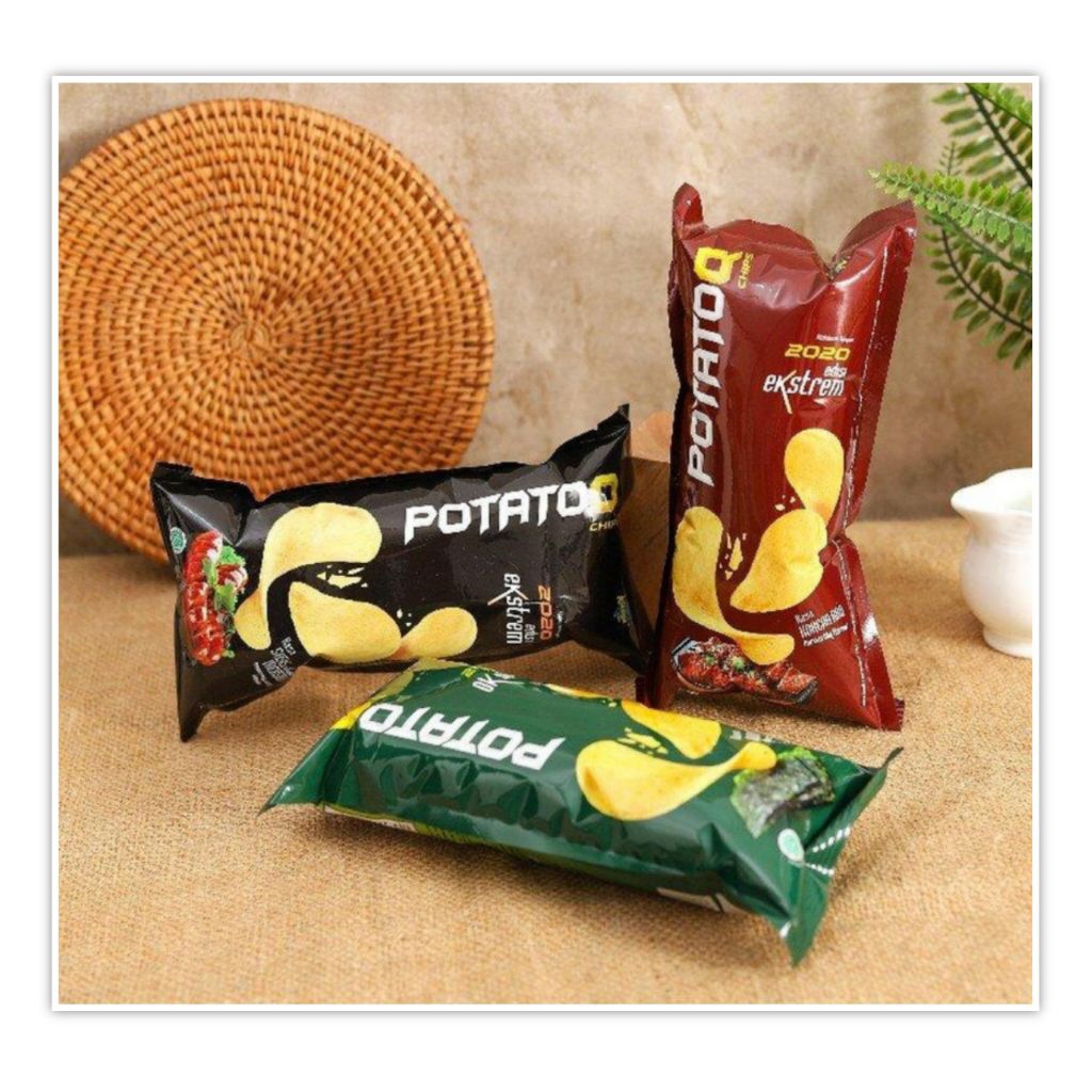 

Potato Q Chip Seaweed Korean Bbq Sosis Mexico 50 gr Keripik Kentang Snack Cemilan