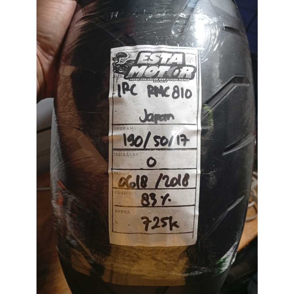BAN COPOTAN IRC RMC 810 RING 17 UKURAN 190 50 17 KODE 0618