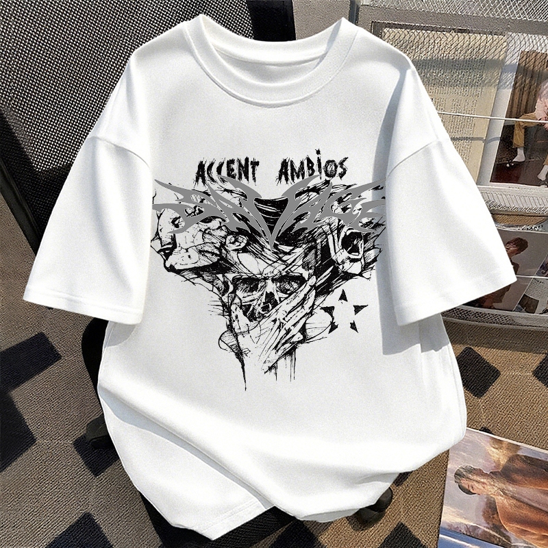 Naomifashion -Kaos Cowok Gaya Kasual Korean Style | Kaos Sablon Streetwear Keren | Baju Kaos Lengan 