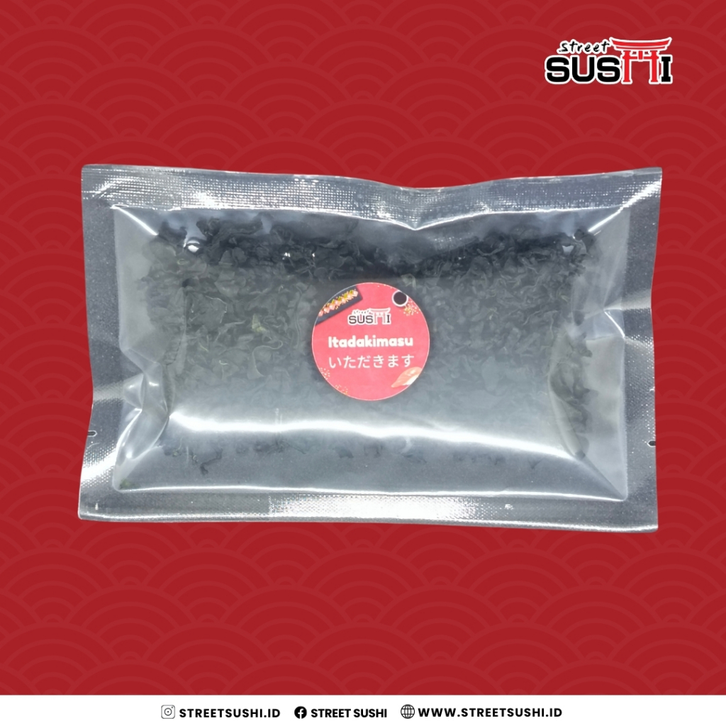 

Dry Cut Wakame 25 gr | Rumput Laut Kering Jepang | Wakame Soup Halal