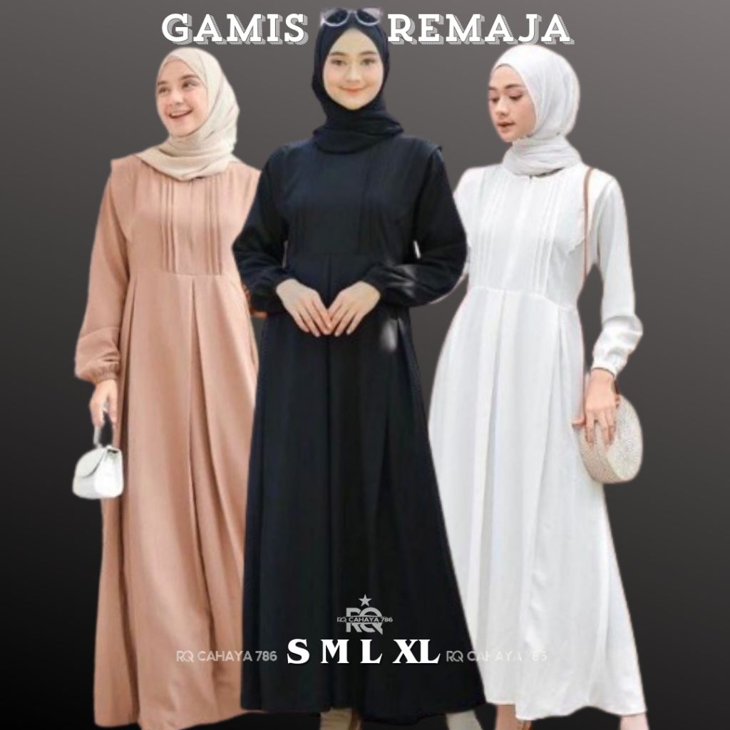 Baju Wanita Remaja Mewah TANISA Gamis Muslim Terbaru Mewah Simpel Pakaian Pesta Kondangan Lebaran