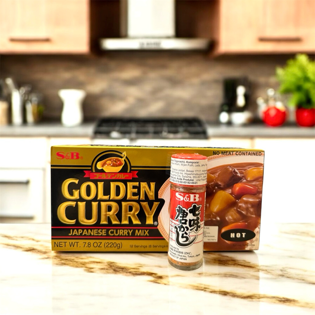 

Bundling S&B golden curry Hot 220 gr + nanami togarashi 15 gr