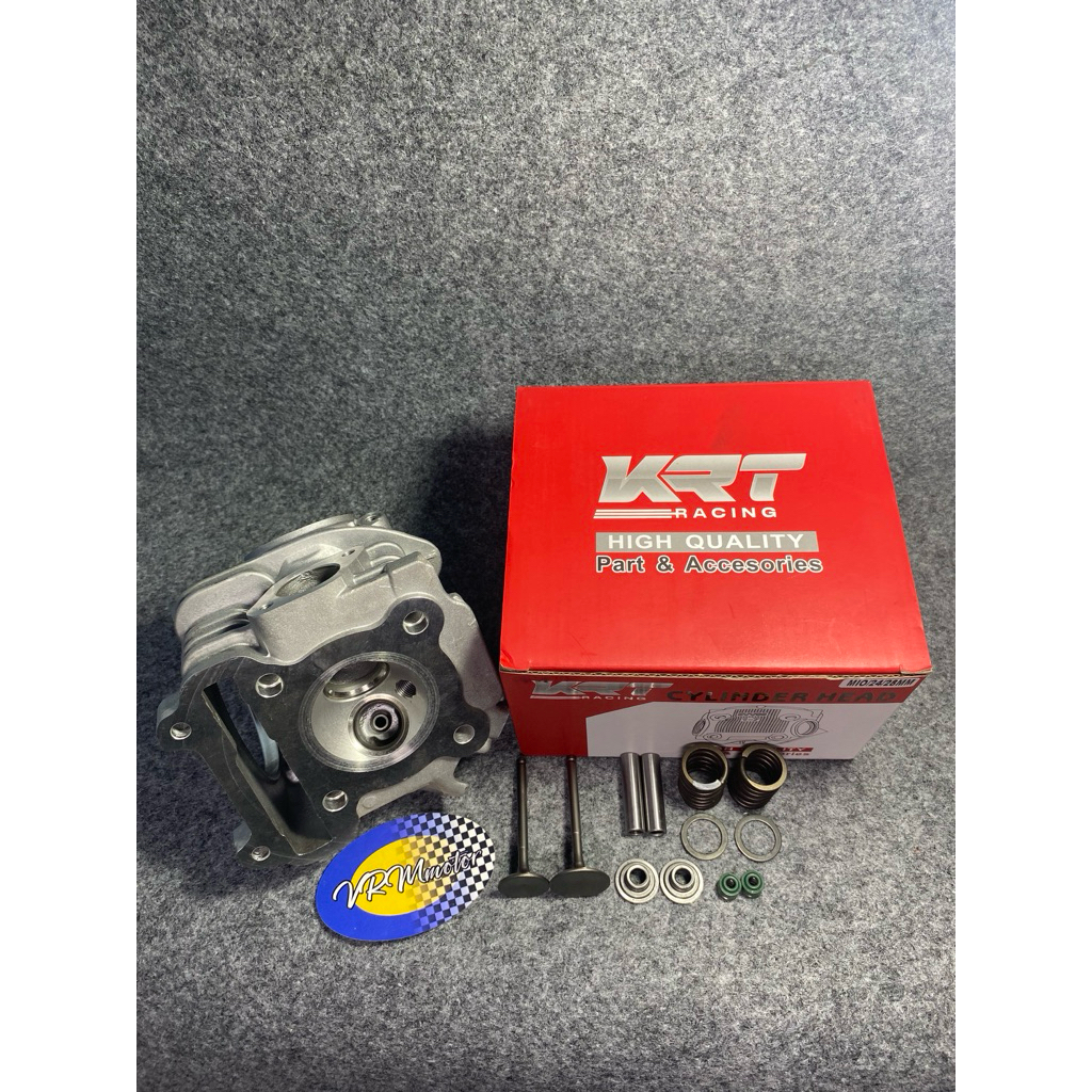 CYLINDER HEAD BLOK HEAD KRT UKURAN KLEP 28/24 MIO SPORTY MIO SOUL NOUVO 28 24