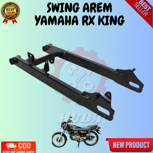 SWING AREM FORK SASIS BELAKANG RX KING HITAM DAN CROM