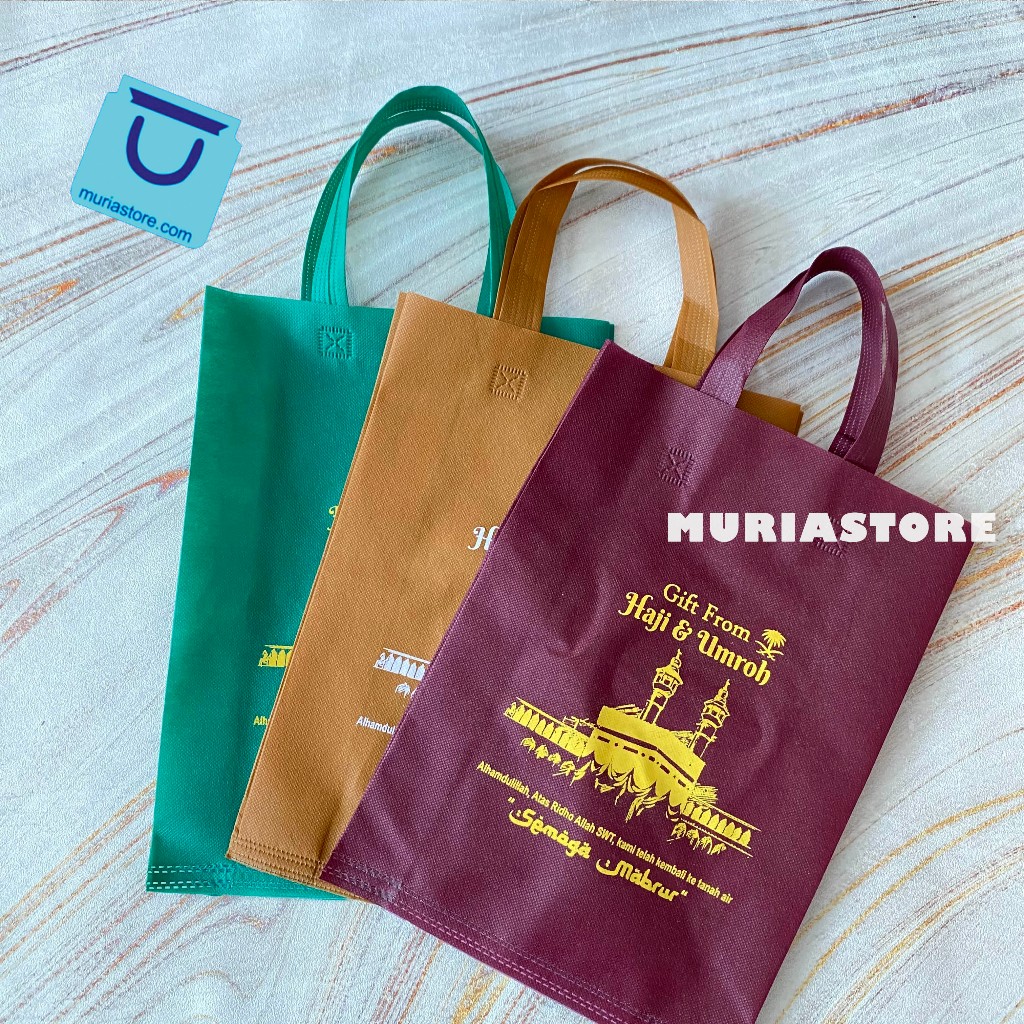 

Tas Gift Spunbond Haji Umroh | Souvenir Jamaah | Pres Kuat & Ready Stock