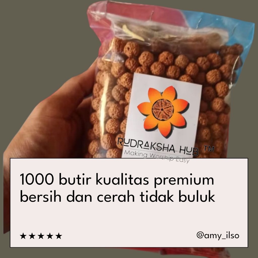 manik biji jenitri 1000 butir premium tidak buluk