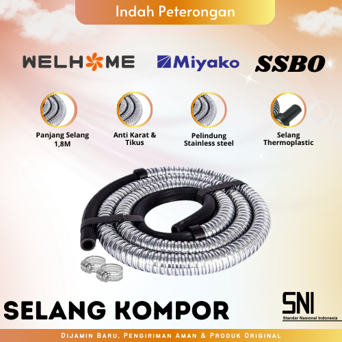 SELANG KOMPOR GAS/SELANG GAS/SELANG MIYAKO/AKSESORIS KOMPOR