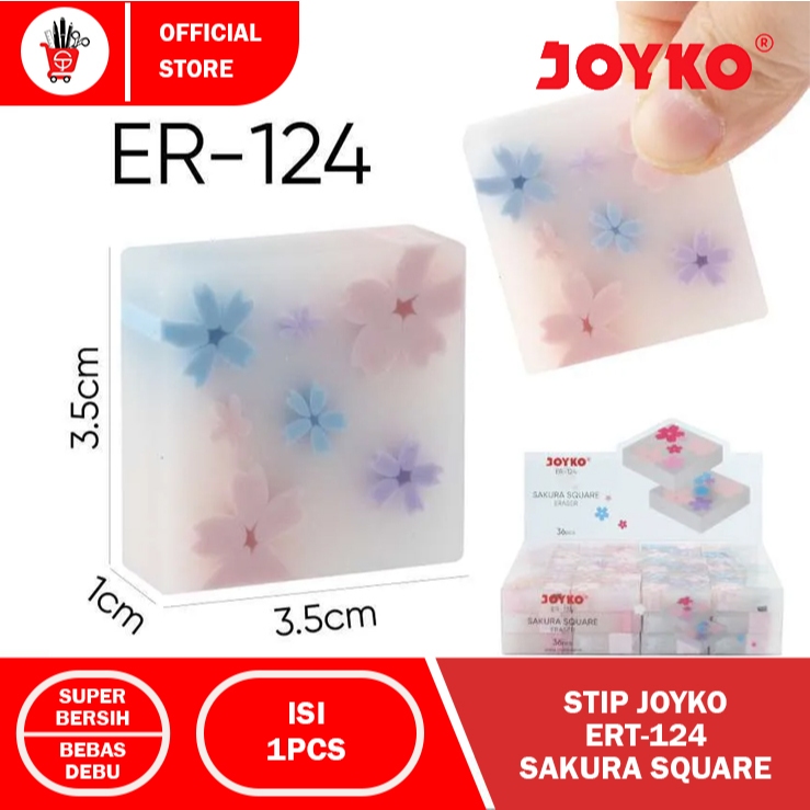 

Stip | Eraser | Penghapus Joyko ERT-124 SAKURA SQUARE