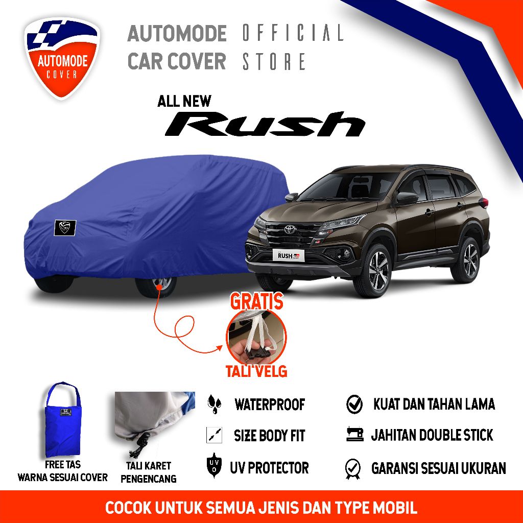 Body Cover Mobil Rush New Sarung Mobil Toyota Rush New 2018 2019 2020 2021 2022 2023 2024 Selimut Mo