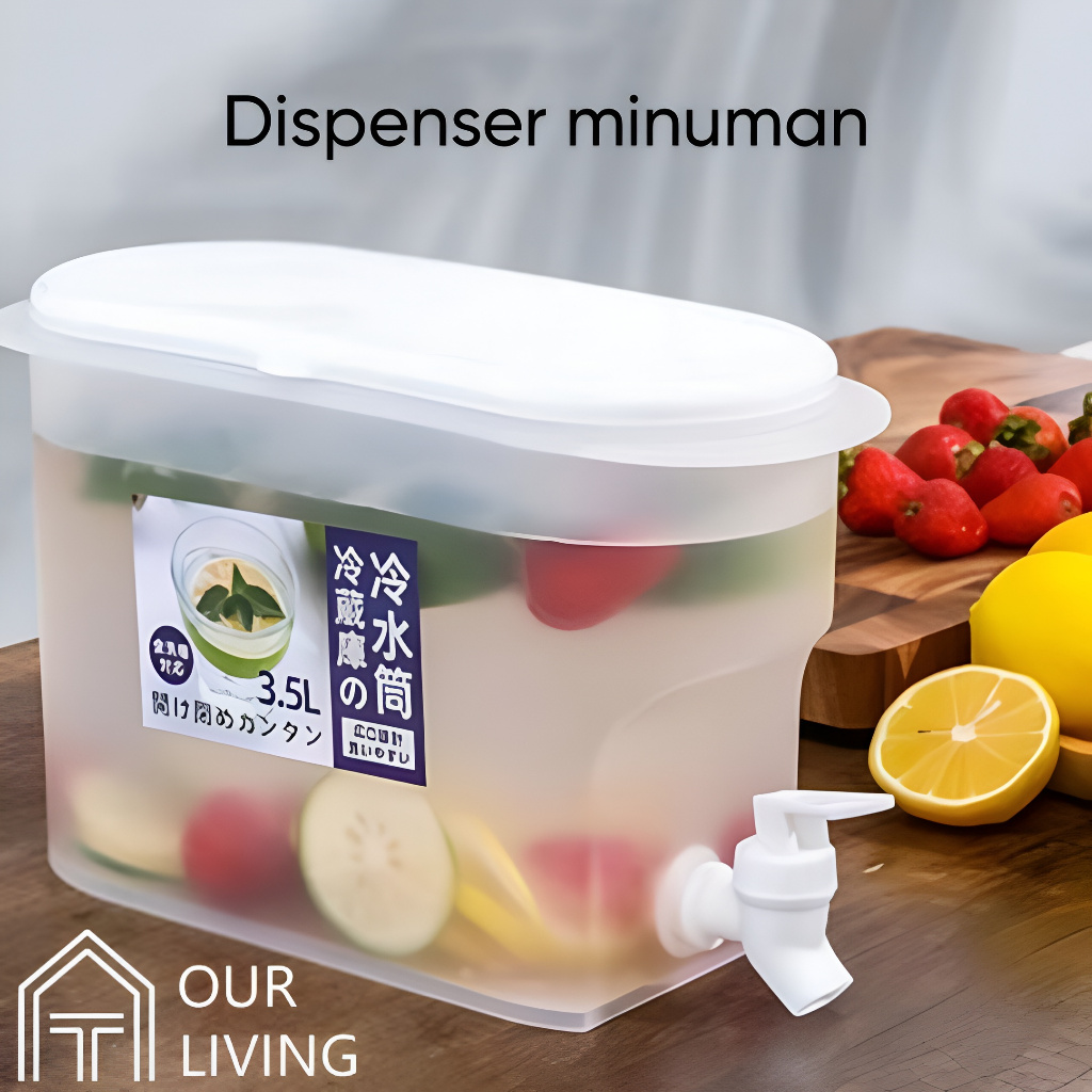 Dispenser Minuman Air Jus Kulkas 3.5 Liter / Dispenser Jus 3.5 Liter
