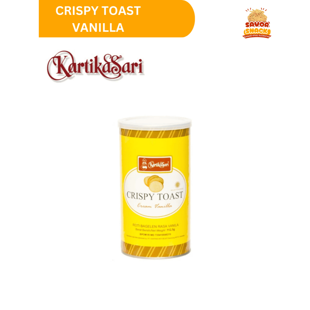 

Crispy Toast Vanilla Tabung Kartika Sari