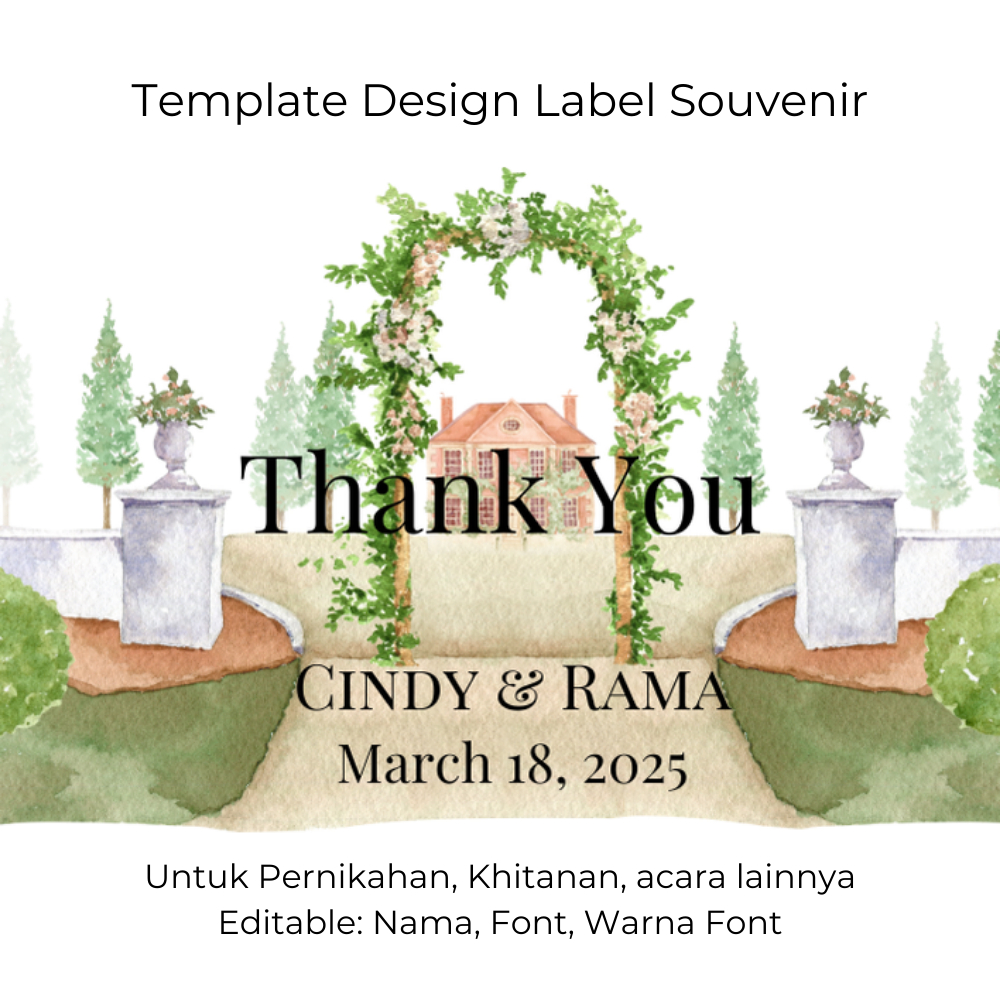 

Label Souvenir Pernikahan Custom – Desain Simple Mewah, Nama & Tanggal Bisa Edit