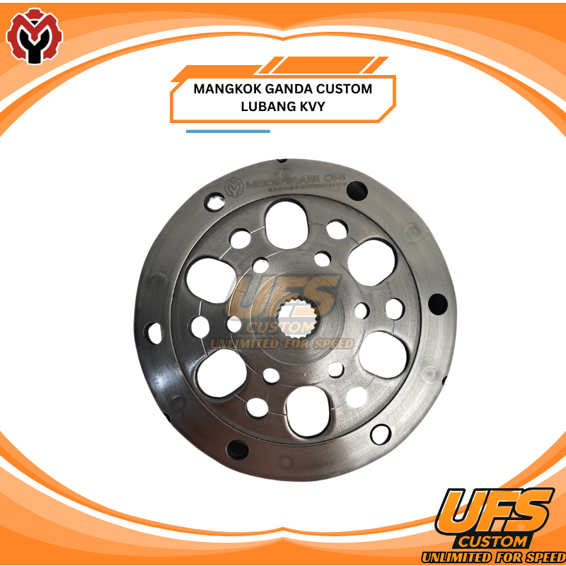Mangkok Ganda Custom Modifikasi Ori Lubang KVY Honda BeAT Karbu Scoopy Karbu Spacy Karbu | Variasi M