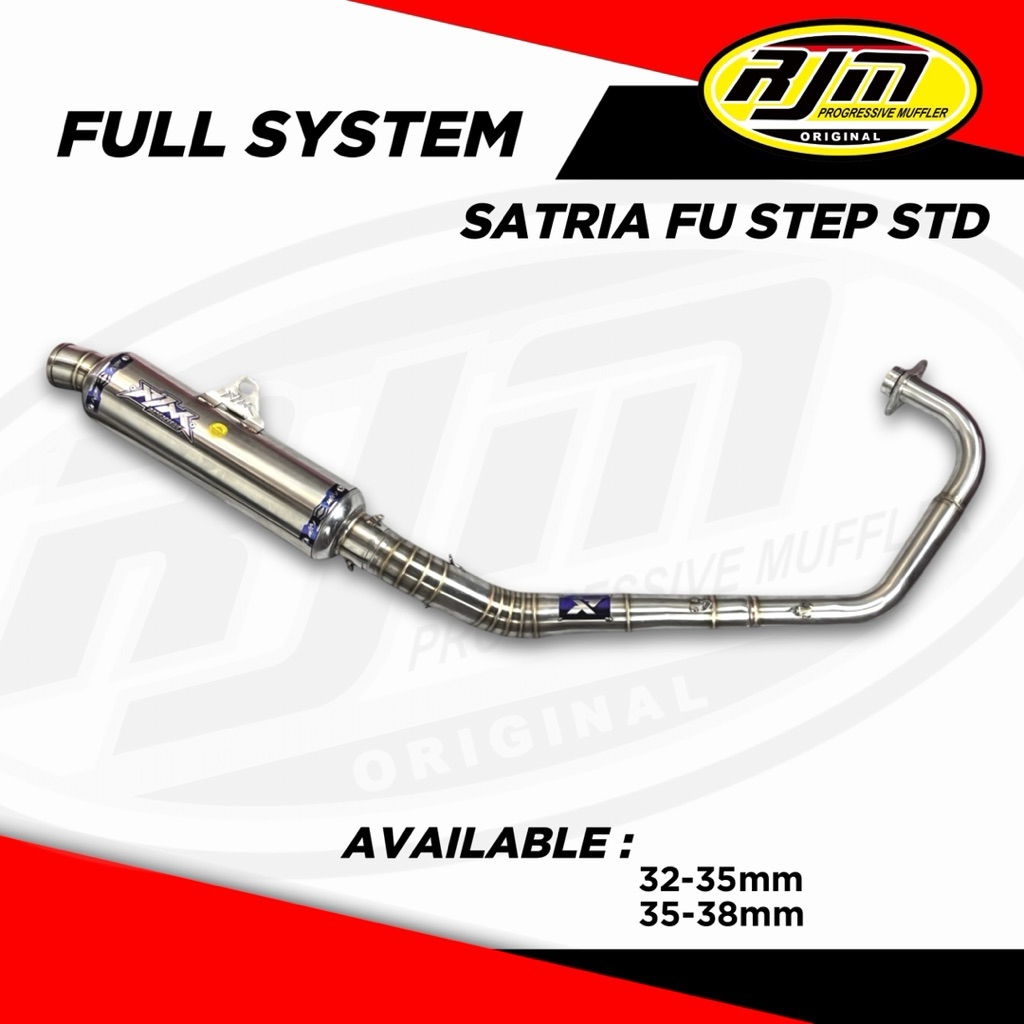 full system knalpot rjm satria fu 150cc inlet 50mm/51mm