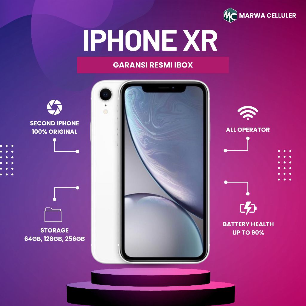 IPHONE XR - GARANSI RESMI IBOX INDONESIA