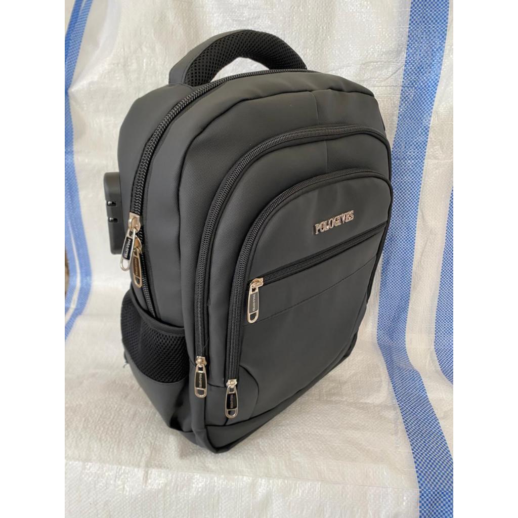 Tas Polo Luxton 18 In Tas Ransel Kerja Tas Sekolah Kunci Usb Port POLO / Tas Polo 6