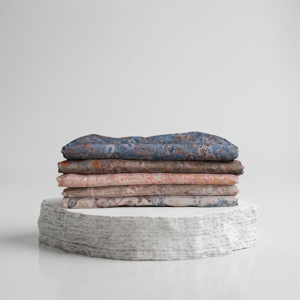 Inna Hijab - Jilbab Segiempat Motif Bunga Voal Premium - Hijab Segitiga Corak Cantik