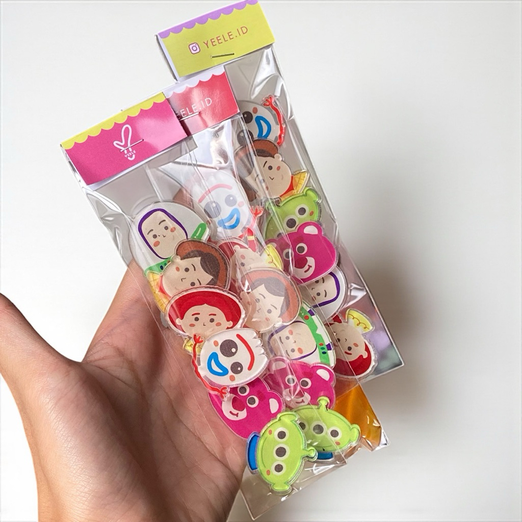 Acrylic pin set Toy story, Monster inc dll