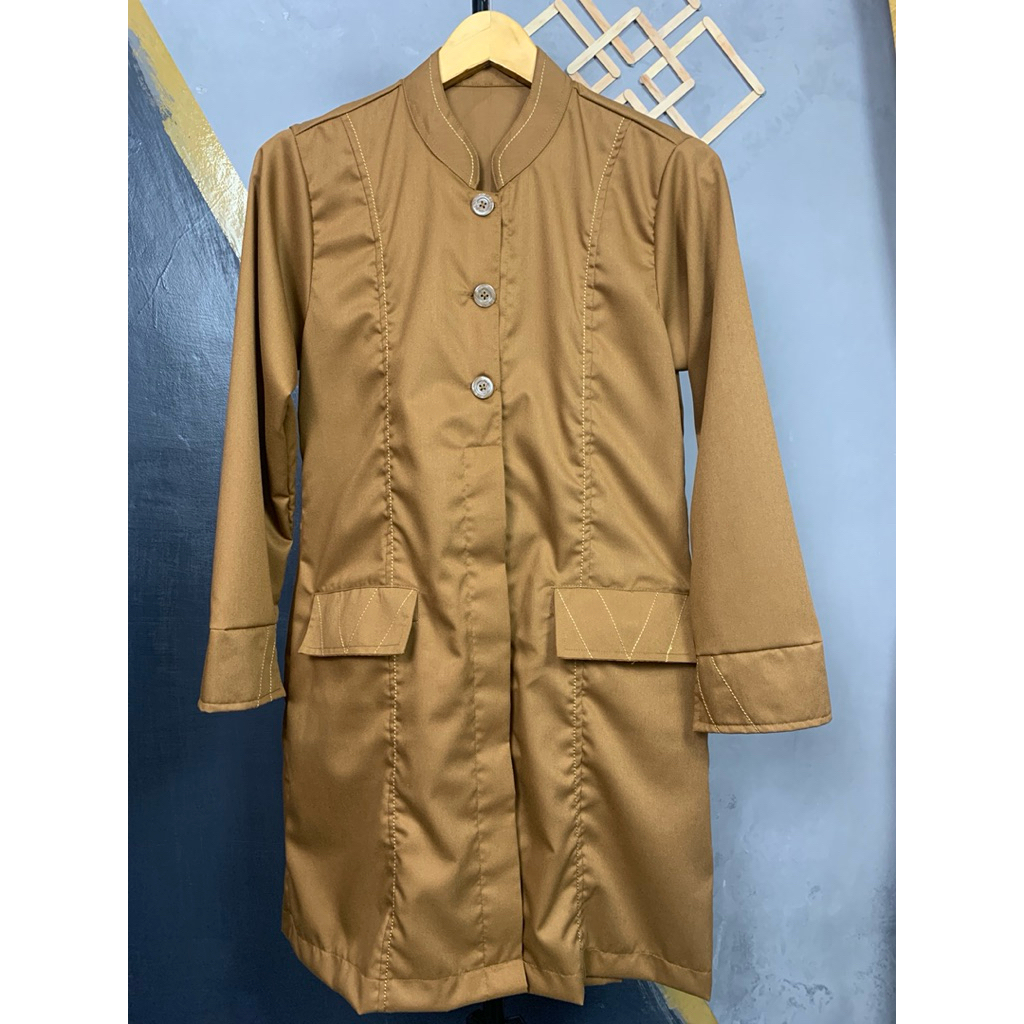 Baju Pdh Seragam Dinas PNS Setelan Tunik Pemda Wanita Terbaru Rok/Celana