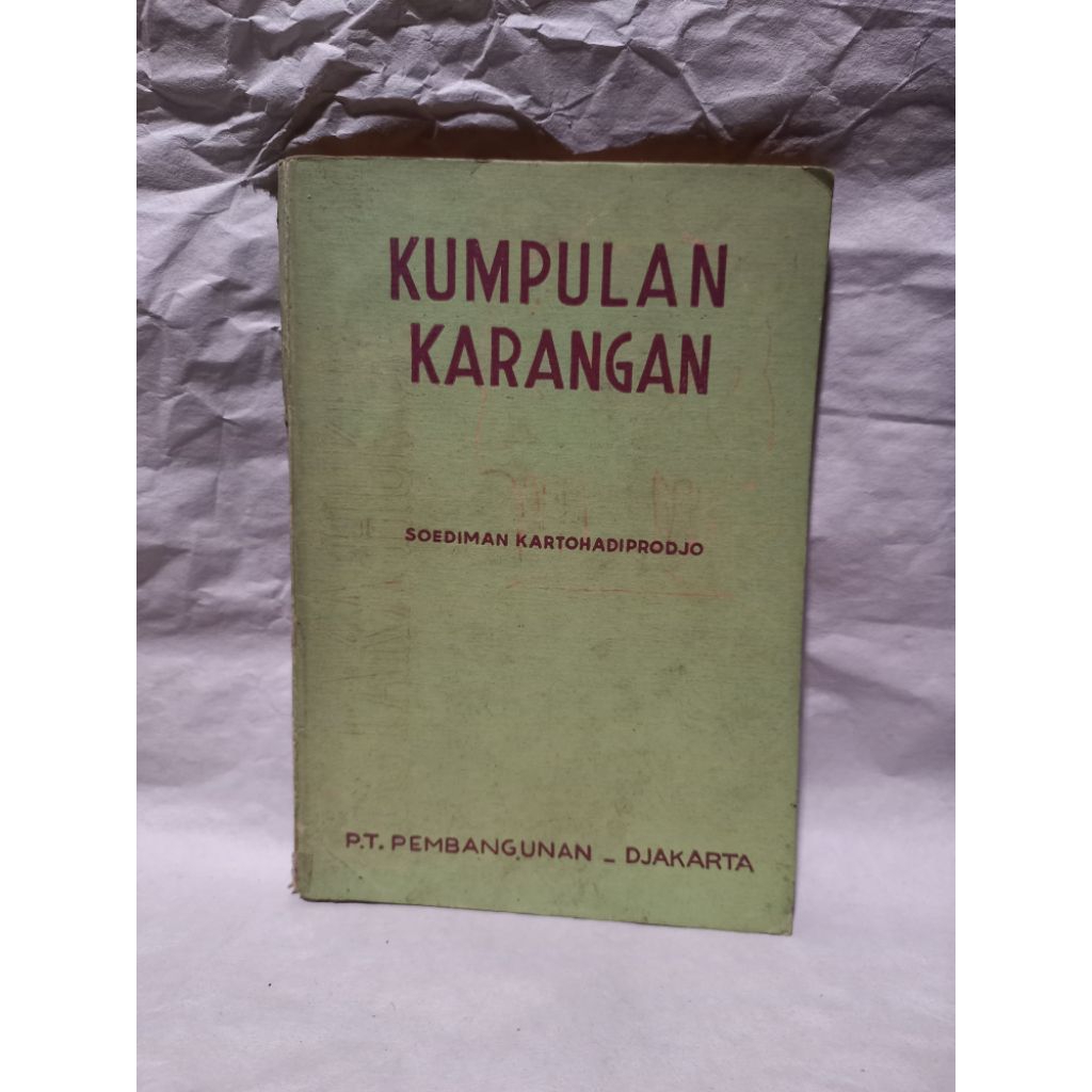buku kumpulan karangan soediman kartohadiprodjo