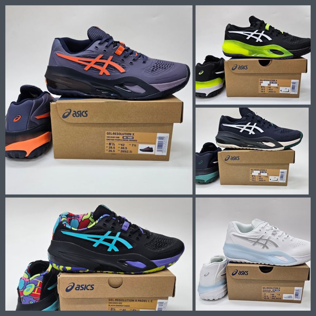 sepatu tenis lapangan Resolution X sepatu tenis pria