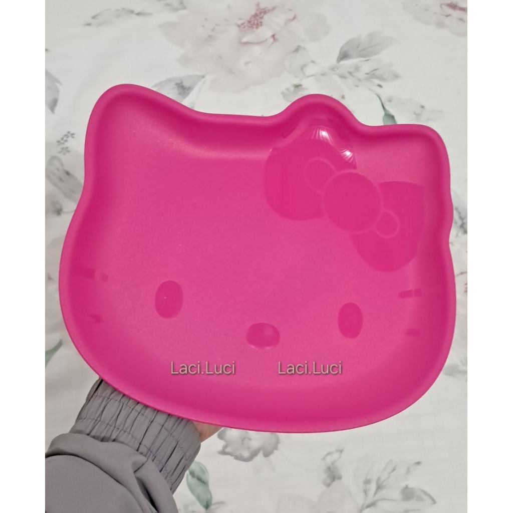 NEW - ORI Piring Hello Kitty Tupperware / Hello Kitty Plate Tupperware (satuan)