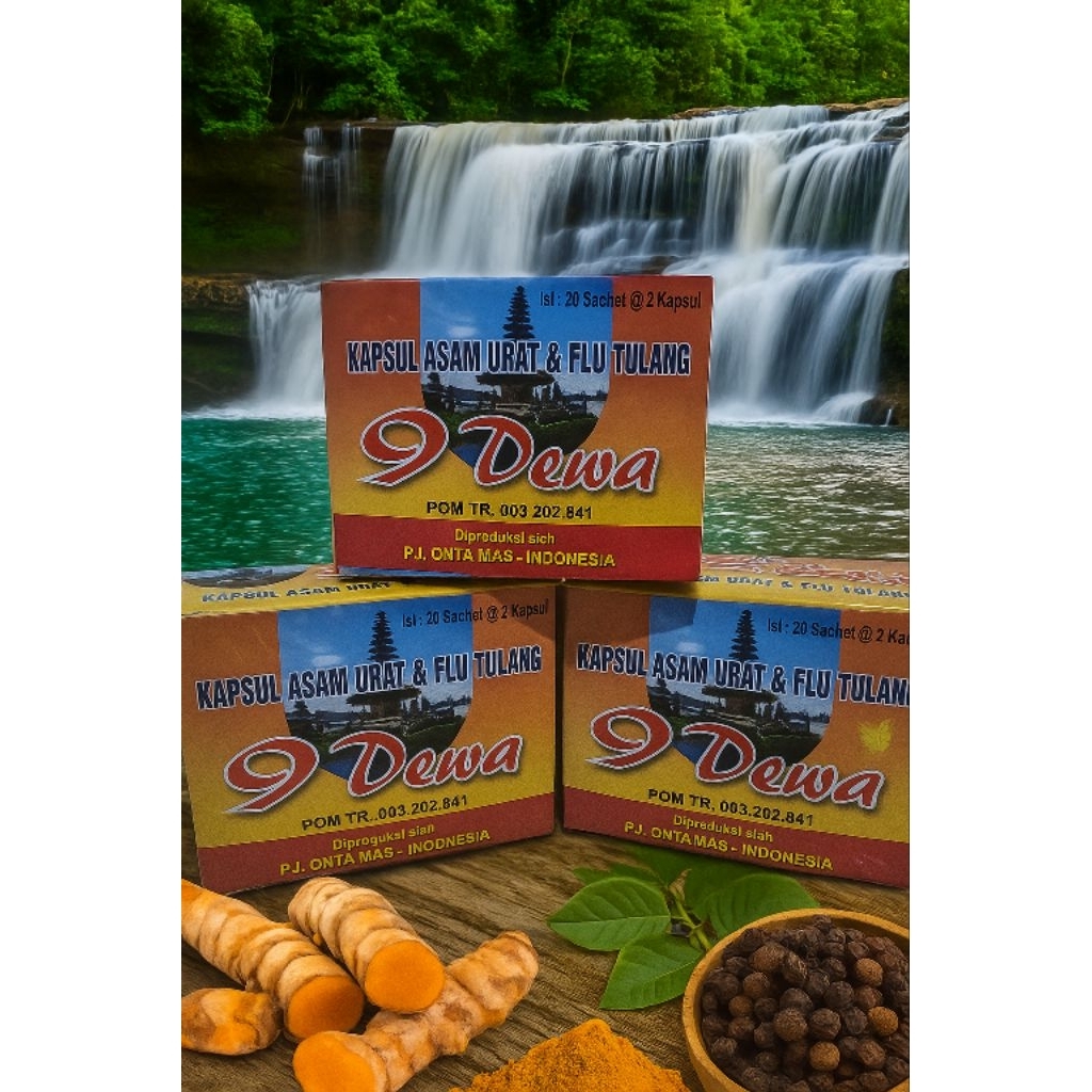 9 DEWA KAPSUL ASAM URAT & PEGAL LINU