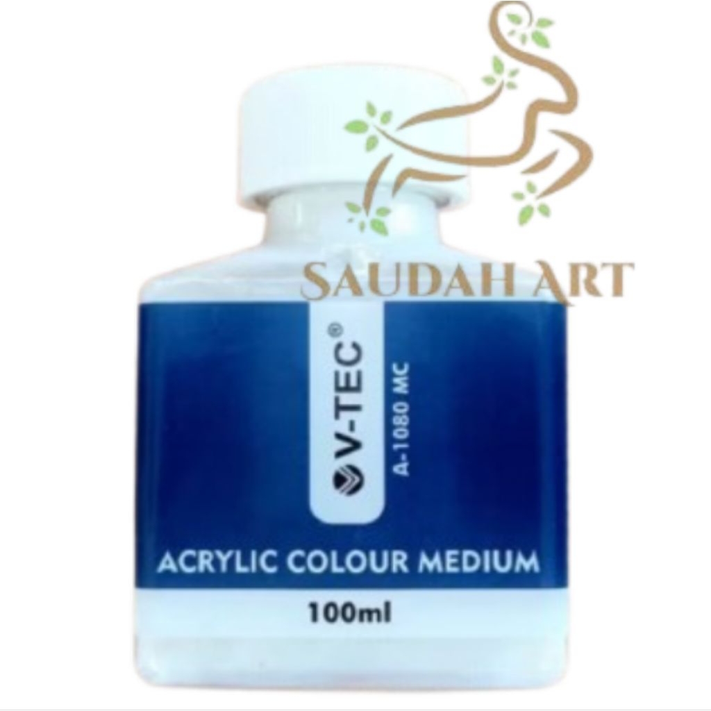 

V-TEC Varnish Acrylic Colour Medium A-1080MC 100ml / Pengencer Cat Akrilik/Pelapis Akhir Cat Akrilik