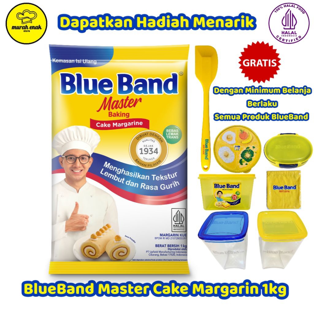 

Blue Band Master Cake Margarin Pouch 1kg Original