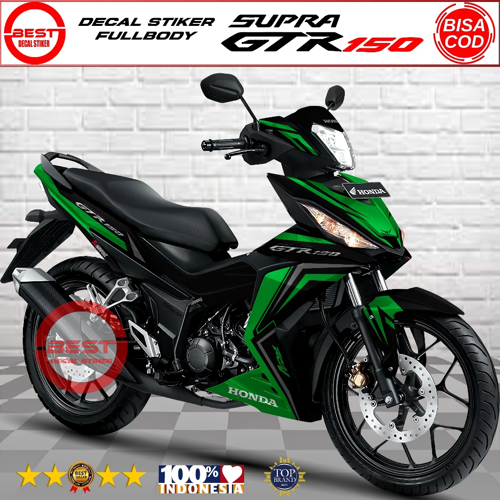 Decal Stiker Motor Supra GTR 150 Desain Custom Racing BDS0377