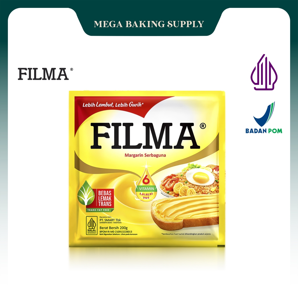 

Filma Margarine Sachet Serbaguna 200 gr | Mega Baking Supply